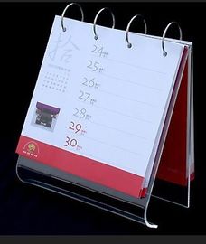 A5 5mm Clear Acrylic Calendar Holder Display Rack Customized