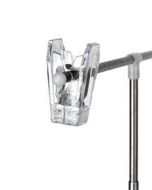 Iron Base Ratail POS Sign Holder 220 - 800mm Height , Price Tag Holder Clip
