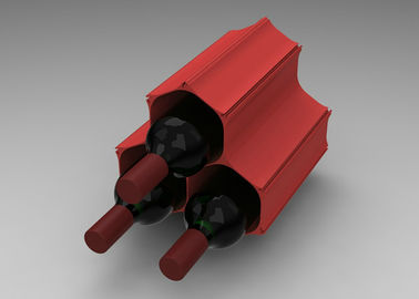Custom 3 Bottle Honeycomb Red Wine Display Stands For Party