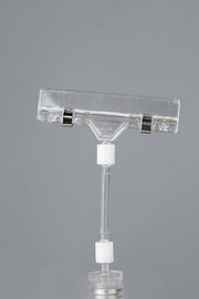 Clear Magnetic Price Tag Retail Sign Holders On Metal Shleves
