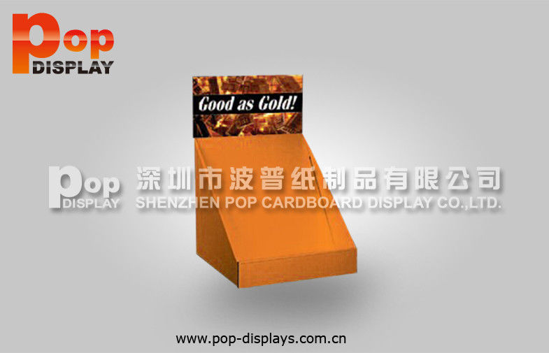 Multifunctional Cardboard Magazine Display Store Counter Box With Oil Varnish