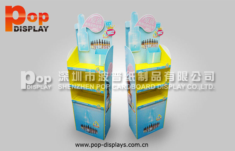 Spray Flooring Cosmetic Display Stands , Fashionable Retail Cosmetic Display Rack
